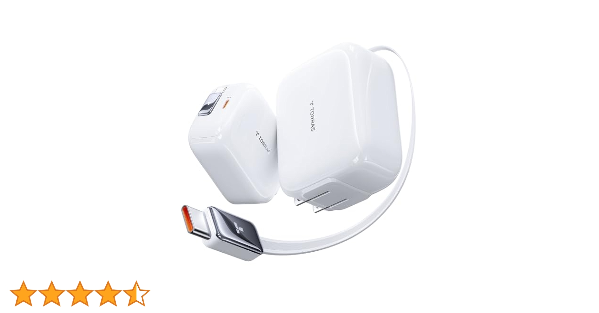 最強巻き取り式TORRAS充電器 急速充電器 業界初の温度制御 楽天市場】P10倍+5%OFF！「自動巻き取り式」iPhone 急速充電器